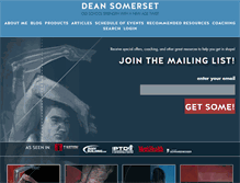 Tablet Screenshot of deansomerset.com